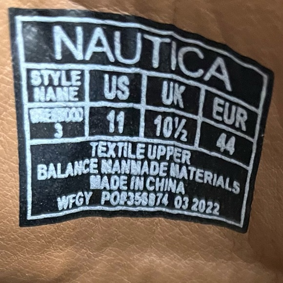 Nautica Mens Shoes Oxfords Wrenwood 3 Gray/ Brown Size 11. Brand New - Picture 3 of 5